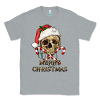 Heather Grey merry christmas skull Classic Tee - RanaPortraitStore
