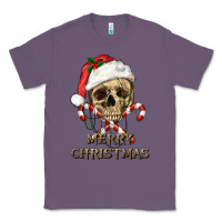 Lavender merry christmas skull Classic Tee - RanaPortraitStore