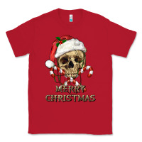 Red merry christmas skull Classic Tee - RanaPortraitStore