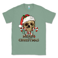 Sage merry christmas skull Classic Tee - RanaPortraitStore