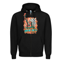 Retro Freedom Rocks Billie Wilder Zipper Hoodie | Teevron