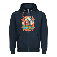 Navy retro freedom rocks billie wilder Zipper Hoodie - texasbilliewilder