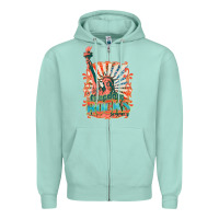 Seafoam retro freedom rocks billie wilder Zipper Hoodie - texasbilliewilder