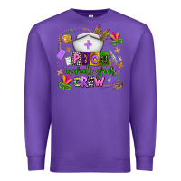 Purple picu mardi gras crew Premium Sweatshirt - AdoDesignShop