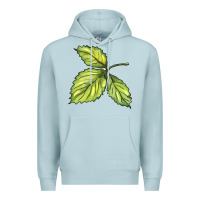 Blue Mist green leaf Premium Hoodie - BarkalooDesign