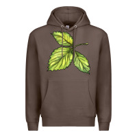 Coffee green leaf Premium Hoodie - BarkalooDesign