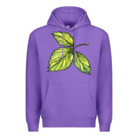 Purple green leaf Premium Hoodie - BarkalooDesign