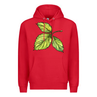 Red green leaf Premium Hoodie - BarkalooDesign