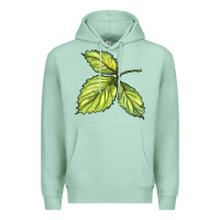 Seafoam green leaf Premium Hoodie - BarkalooDesign