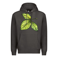 Smoke green leaf Premium Hoodie - BarkalooDesign