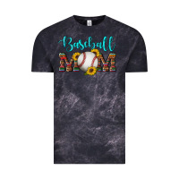 Cloud Black western leopard serape wooden sunflowers  turquoise glitter mom baseba Vintage Tee - Artiststas