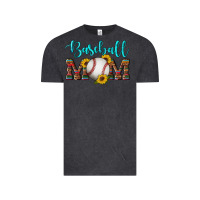 Vintage Black western leopard serape wooden sunflowers  turquoise glitter mom baseba Vintage Tee - Artiststas