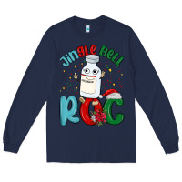 Navy jingle bell roc Long Sleeve Tee - MaliasSmallBusiness