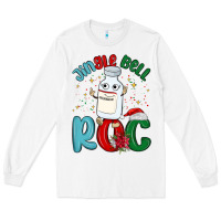 White jingle bell roc Long Sleeve Tee - MaliasSmallBusiness