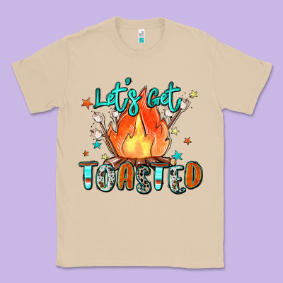 Let's Get Toasted Classic Tee Designed By Zillion Design Studio