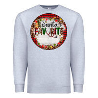 Heather Grey custom name santas favorite nurse Premium Sweatshirt - AdoDesignShop