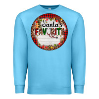 Ocean Blue custom name santas favorite nurse Premium Sweatshirt - AdoDesignShop