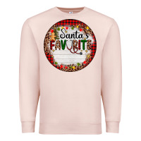 Pale Pink custom name santas favorite nurse Premium Sweatshirt - AdoDesignShop