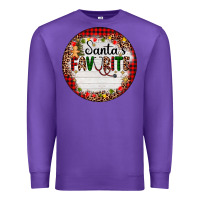 Purple custom name santas favorite nurse Premium Sweatshirt - AdoDesignShop