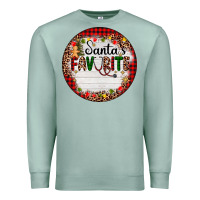 Seafoam custom name santas favorite nurse Premium Sweatshirt - AdoDesignShop