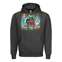 Charcoal Heather mama bear haunting fish floral tumbler Zipper Hoodie - RanaPortraitStore