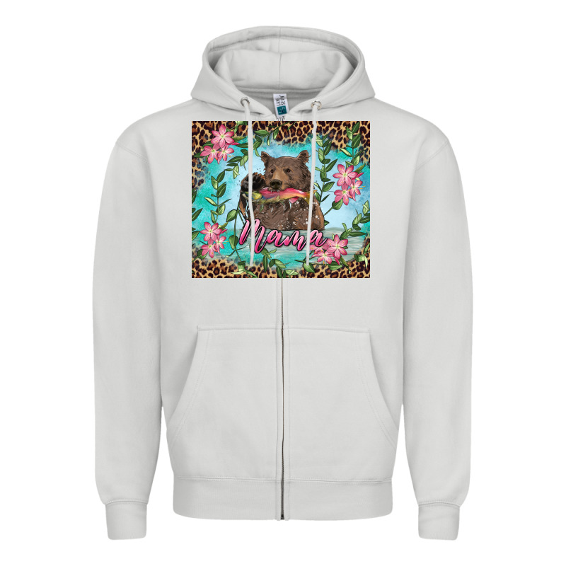 Mama Bear Haunting Fish Floral Tumbler Zipper Hoodie by RanaPortraitStore | Teevron