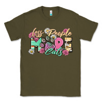 Army Green less people more cats Classic Tee - Zillion Design Studio