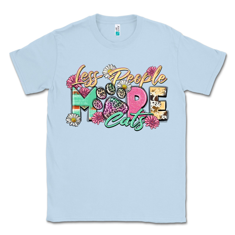 Less People More Cats Classic Tee by Zillion Design Studio | Teevron