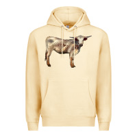 Pina Colada Texas Longhorn Heifer Premium Hoodie - LillyAllenDesigns