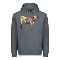 Rock Texas Longhorn Heifer Premium Hoodie - LillyAllenDesigns