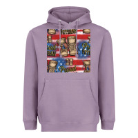 Lavender proud veteran seamless pattern Heavyweight Hoodie - HRA Design Shop
