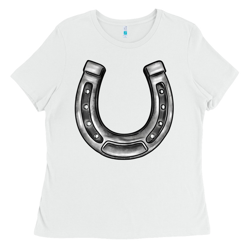 Horseshoe Ladies Tee by BarkalooDesign | Teevron