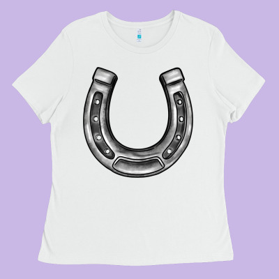 Horseshoe Ladies Tee Designed By Barkaloodesign