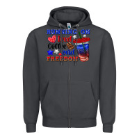 Smoke running on iced coffe and freedom Zipper Hoodie - texasbilliewilder