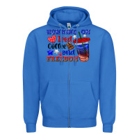 True Royal running on iced coffe and freedom Zipper Hoodie - texasbilliewilder