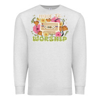 Oatmeal Heather made to worship Premium Sweatshirt - JahusDesignShop