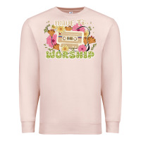 Pale Pink made to worship Premium Sweatshirt - JahusDesignShop