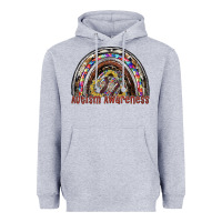 Heather Grey autism awareness Heavyweight Hoodie - SublimationCraftShop