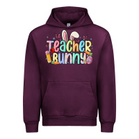 Mauve Wine teacher bunny Urban Hoodie - MaliasSmallBusiness