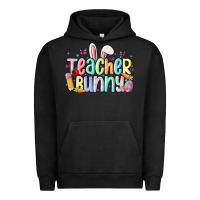 Pigment Black teacher bunny Urban Hoodie - MaliasSmallBusiness