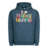 Pigment Midnight Navy teacher bunny Urban Hoodie - MaliasSmallBusiness