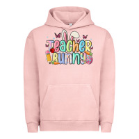 Pigment Salmon teacher bunny Urban Hoodie - MaliasSmallBusiness