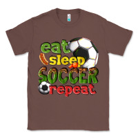Chestnut eat sleep soccer repeat Classic Tee - texasbilliewilder