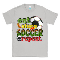 Moon Dust eat sleep soccer repeat Classic Tee - texasbilliewilder