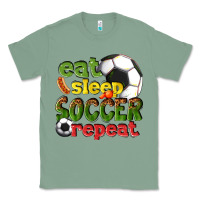 Sage eat sleep soccer repeat Classic Tee - texasbilliewilder