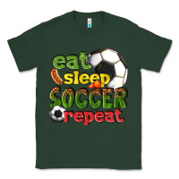 Sports Green eat sleep soccer repeat Classic Tee - texasbilliewilder