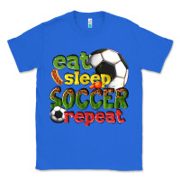 True Royal eat sleep soccer repeat Classic Tee - texasbilliewilder