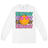 White birthday Long Sleeve Tee - MaliasSmallBusiness