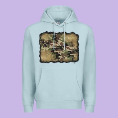 Camouflage Glitter Background Premium Hoodie Designed By Jasminsmagicworld