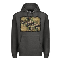 Charcoal Heather camouflage glitter background Premium Hoodie - Jasminsmagicworld